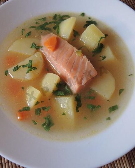 Рецепт рыбного супа уха из красной рыбы