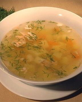 Уха из брюшек семги