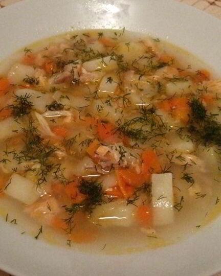 Рецепт ухи из головы семги