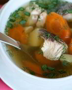 Уха из горбуши со свежим сельдереем