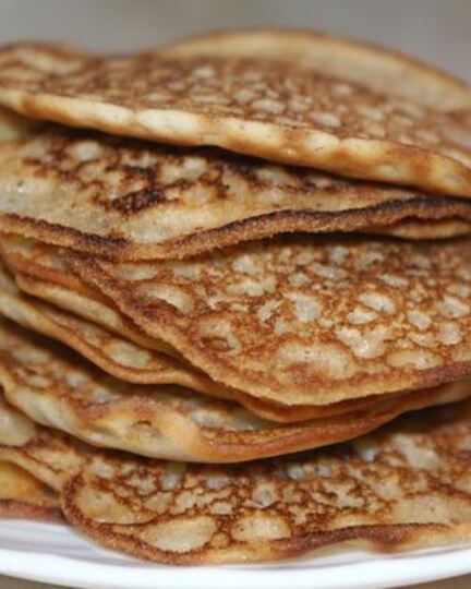 Рецепт банановых блинчиков из рисовой муки