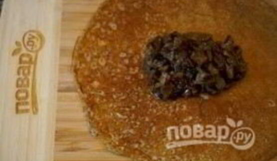 блинчики с грибами