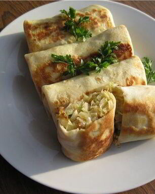 Блинчики с капустой