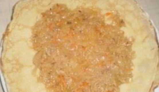 блинчики с капустой