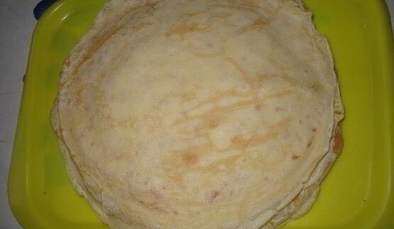 блинчики с курицей и грибами