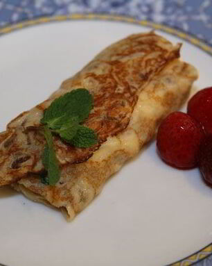 Блинчики с творожно-цитрусовой начинкой