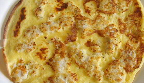 блинный рыбный торт с припеком