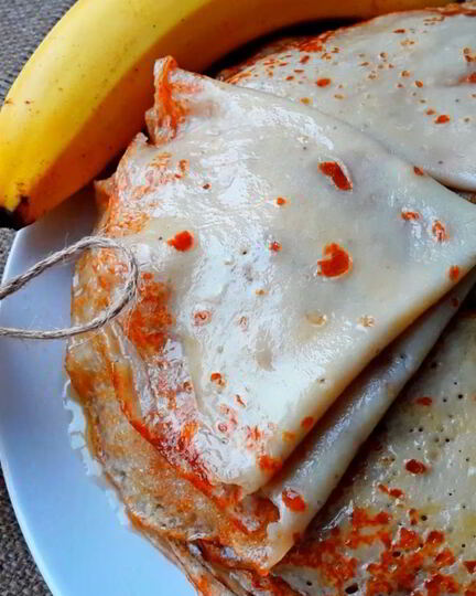 Рецепт блинов из банана