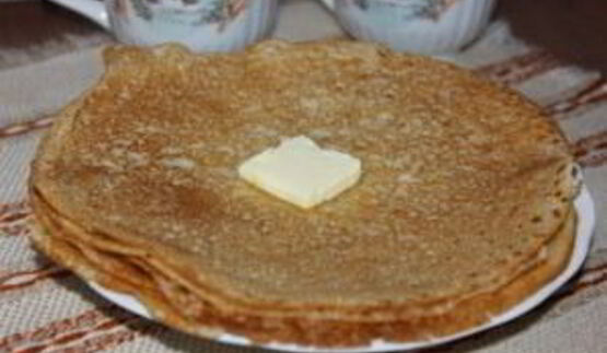 блины на кефире без яиц