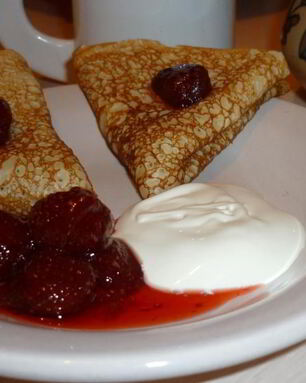 Блины на сыворотке с тыквой