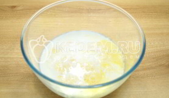 блины с красной икрой