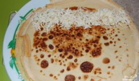 блины с семгой и сыром