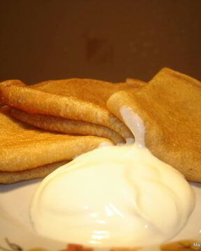 Блины творожные