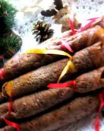 Праздничные шоколадные блинчики с творогом