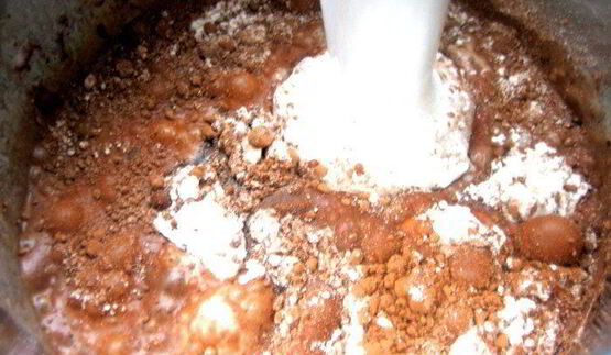 праздничные шоколадные блинчики с творогом