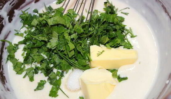 самые нежные и вкусные творожные блинчики с зеленью