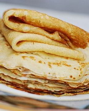 Тоненькие блинчики на молоке с яйцами