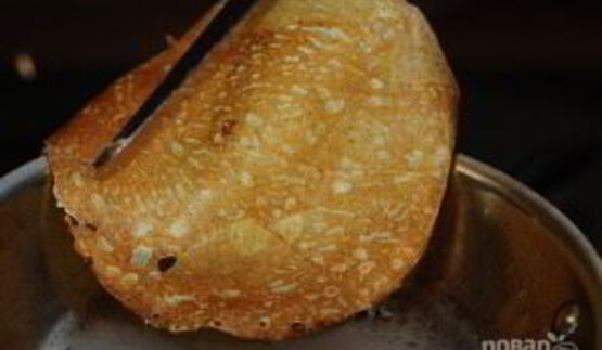 тоненькие блинчики на молоке с яйцами