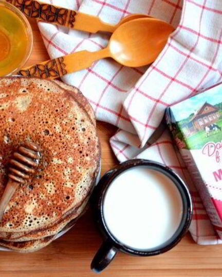 Рецепт цельнозерновых заварных блинов