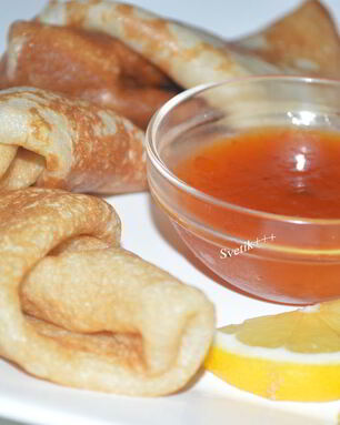 Заварные блины без яиц