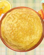 Заварные блины на молоке с дырочками