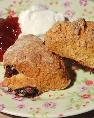 Булочки с голубикой