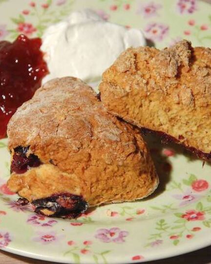 Рецепт булочек с голубикой