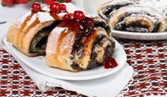 булочки с маком из слоеного теста