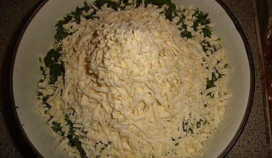 булочки с сыром и зеленью