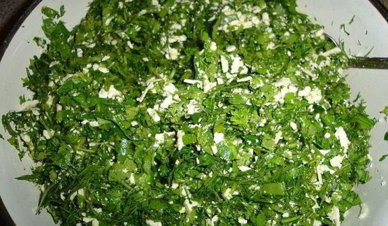 булочки с сыром и зеленью