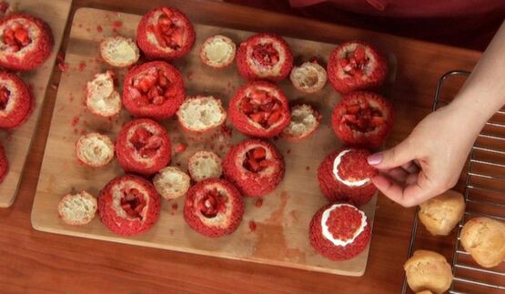 булочки шу с крамблом