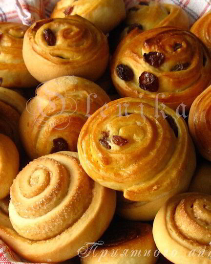 Рецепт булочек-улиток с корицей