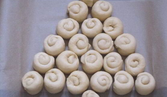 булочки ванильные елочка