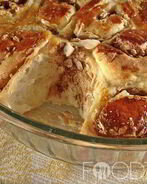 Дрожжевые булочки с яблоками