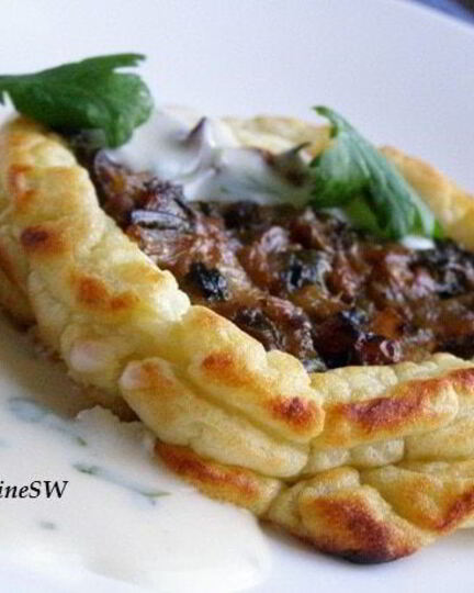 Рецепт картофельных ватрушек с грибным фаршем