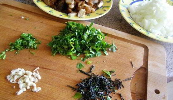 картофельные ватрушки с грибным фаршем