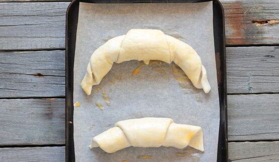 круассан с семгой и сливочным сыром