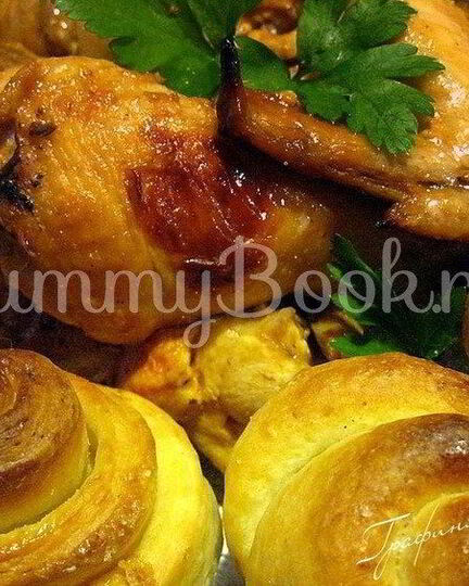 Рецепт курочек и булочки