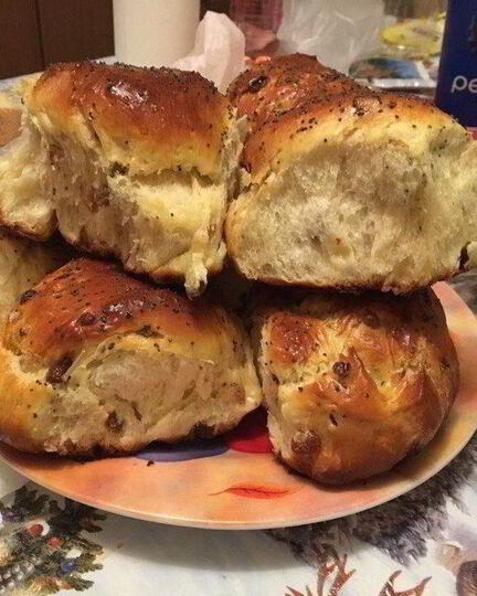 Рецепт сдобных булочек