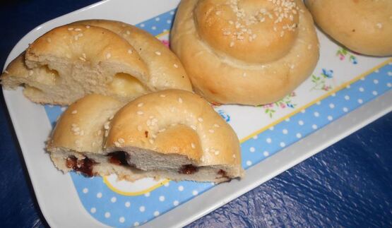 сырные булочки-улитки ассорти