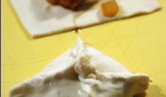 венгерские ватрушки с карамелизированными грушами