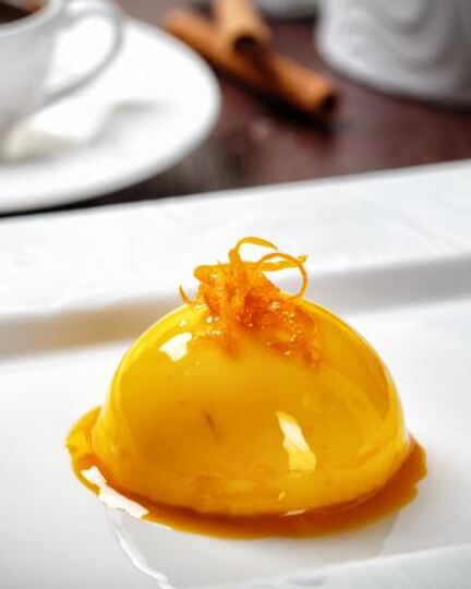 Рецепт апельсинового чизкейка с жидким сердцем