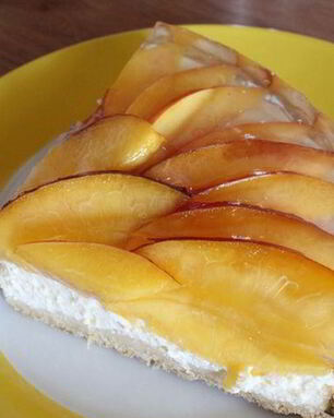 Чизкейк из творога с нектаринами