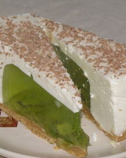 Рецепт чизкейка с киви без выпечки