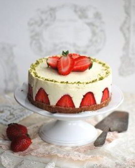 Рецепт чизкейка с клубникой