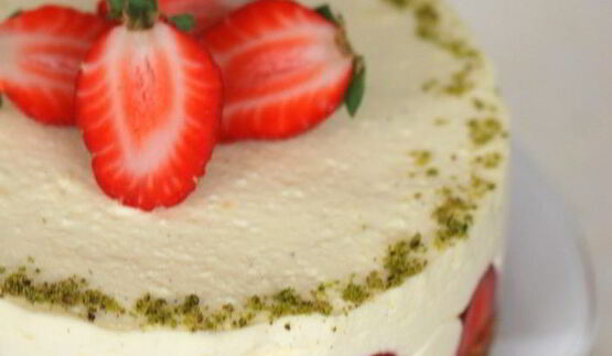 чизкейк с клубникой