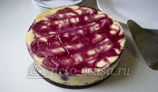 чизкейк с малиной