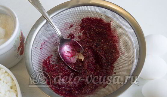 чизкейк с малиной