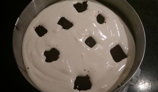 чизкейк с шоколадным бисквитом