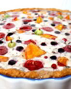 Чизкейк с шоколадом и летними ягодами